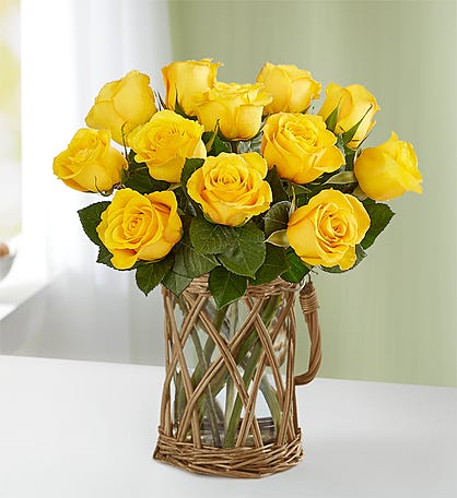 Yellow Roses, 12-24 Stems 